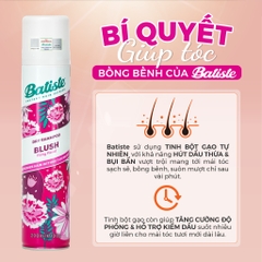 Dầu Gội Khô Batiste Giúp Làm Sạch, Tóc Bồng Bềnh Dry Shampoo 200ml