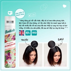 Dầu Gội Khô Batiste Giúp Làm Sạch, Tóc Bồng Bềnh Dry Shampoo 200ml