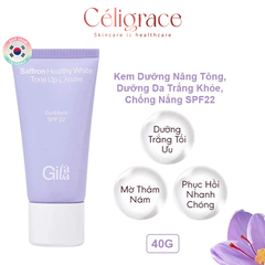 Kem Dưỡng Gilaa Nâng Tông Sáng Khỏe Saffron Healthy White Tone Up Cream Sun Block SPF22