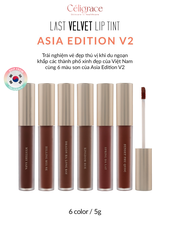 Son Kem Lì BBIA Last Velvet Lip Tint ASIA EDITION 2  (Nắp Vàng Đồng) 5g