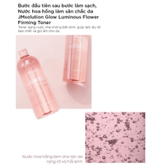 Toner JMsolution Hoa Hồng Dưỡng Ẩm Sáng Da Glow Luminous Flower Firming Toner XL Rose 600ml