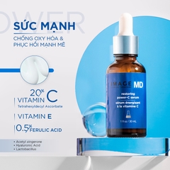 [CLESAL2401 - DATE 06/2024] Serum IMAGE Làm Sáng, Giảm Nếp Nhăn MD Restoring Power-C 30ml