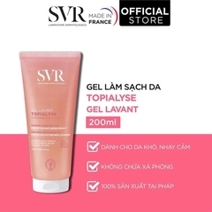 Gel Rửa Mặt SVR Không Xà Phòng Cho Da Khô, Nhạy Cảm Topialyse Gel Lavant (Hồng)