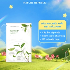 Mặt Nạ Dưỡng Ẩm Nature Republic Chiết Xuất Từ Thiên Nhiên Real Nature Mask Sheet 23ml