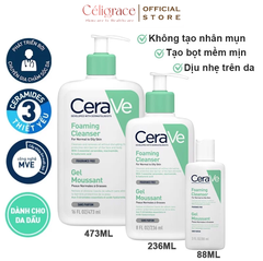 Sữa Rửa Mặt CeraVe Sạch Sâu Cho Da Thường Đến Da Dầu Foaming Cleanser