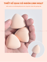 H-9014 - Set 3 Bông Mút Mini Xỏ Ngón HEY Thumb Puff 33g (Vàng)