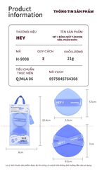 H-9008 - Set 2 Bông Mút Tán Kem Nền, Phấn Nước HEY Powder Puff 21g