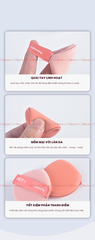 H-9013 - Set 2 Bông Mút Tán Kem Nền, Phấn Nước HEY Powder Puff 21g