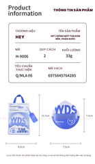 H-9006 - Bông Mút Khô Và Ướt HEY Size Lớn Kèm Hộp Đựng Q Dan Cotton Candy Puff 33g