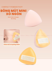 H-9014 - Set 3 Bông Mút Mini Xỏ Ngón HEY Thumb Puff 33g (Vàng)