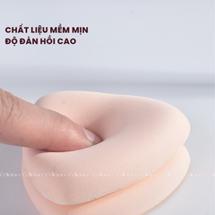 H-9010 - Set 2 Bông Mút Khô Và Ướt Dày HEY Powder Puff 33g (Vàng)