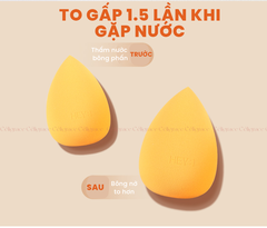 H-9034 - Hộp Set 3 Bông Phấn Khô Và Ướt HEY Kèm Giỏ Đựng Xinh Xắn