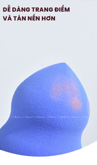 [HEY-KMHDP] H-9001 - Bông Mút Trang Điểm Nền HEY Beauty Egg Hình Hồ Lô Vạt Xéo 24g