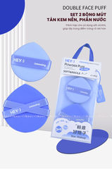 H-9008 - Set 2 Bông Mút Tán Kem Nền, Phấn Nước HEY Powder Puff 21g