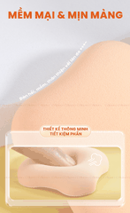 H-9034 - Hộp Set 3 Bông Phấn Khô Và Ướt HEY Kèm Giỏ Đựng Xinh Xắn