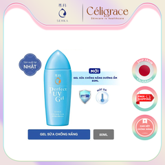 Gel Sữa Chống Nắng Senka Ẩm Mượt Cho Da Khô Perfect UV Gel SPF50/PA++++ 80ml