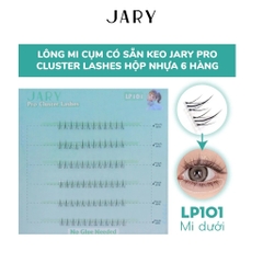 Lông Mi Cụm Có Sẵn Keo Jary Pro Cluster Lashes - Hộp Nhựa 6 Hàng (Không vỏ giấy)