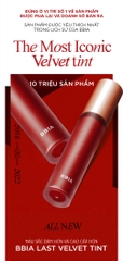 [Màu 21 - 25] Son Kem Lì BBIA Last Velvet Lip Tint (Version 5 - Nắp Đỏ) 5g