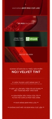[Màu 21 - 25] Son Kem Lì BBIA Last Velvet Lip Tint (Version 5 - Nắp Đỏ) 5g