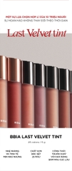 [Màu 21 - 25] Son Kem Lì BBIA Last Velvet Lip Tint (Version 5 - Nắp Đỏ) 5g