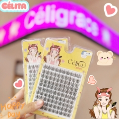 [TẶNG 10 NHẪN ĐỰNG KEO] [MI TRÊN - 10 HÀNG] Mi Giả CÉLITA Từng Cụm Tự Nhiên & Mềm Mại