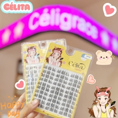 [TẶNG 10 NHẪN ĐỰNG KEO] [MI TRÊN - 10 HÀNG] Mi Giả CÉLITA Từng Cụm Tự Nhiên & Mềm Mại