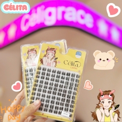 [TẶNG 10 NHẪN ĐỰNG KEO] [MI TRÊN - 10 HÀNG] Mi Giả CÉLITA Từng Cụm Tự Nhiên & Mềm Mại