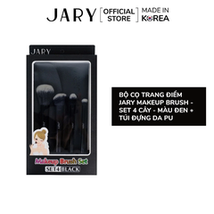 Bộ Cọ Trang Điểm 4 Cây Kèm Túi Đựng Da PU JARY Makeup Brush Set