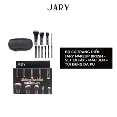 Bộ Cọ Trang Điểm Set 10 Cây Kèm Túi Đựng da PU JARY Make Up Brush
