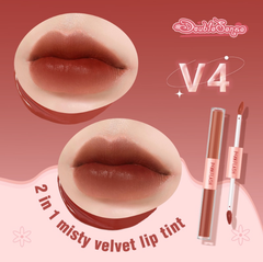 Son Kem Tint Lì PINKFLASH 2 Đầu Duo Lip Gloss PF-L13 1.3g*2