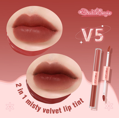 Son Kem Tint Lì PINKFLASH 2 Đầu Duo Lip Gloss PF-L13 1.3g*2