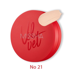Cushion MISSHA Kiềm Dầu Che Phủ Cao Velvet Finish SPF50+/PA+++ 15g (Đỏ)