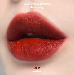 [CLESAL2401 - DATE 11/2024] Son Kem Lì Dearmay Lên Màu Chuẩn California Cherry Velvet Tint 4.4g
