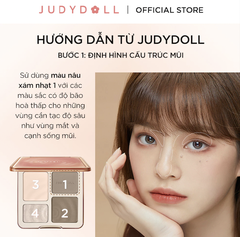 Bảng Phấn Bắt Sáng Và Tạo Khối 4 Ô JUDYDOLL Highlight & Contour Palette 9g