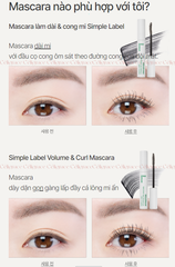 [SPECSAL24] Mascara Innisfree Thuần Chay, Làm Dài Và Cong Mi Simple Label Long & Curl Mascara 7.5 g