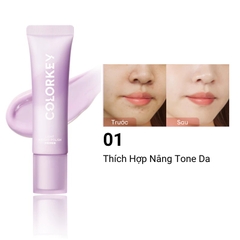 Kem Lót Trang Điểm Colorkey Mỏng Nhẹ, Nâng Tông, Làm Đều Màu Da Light Weight Polish Primer 30g