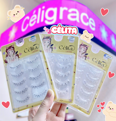 [TẶNG 10 NHẪN ĐỰNG KEO] [MI DƯỚI - 5 CẶP] Mi Giả CÉLITA Gân Trong Tự Nhiên & Mềm Mại
