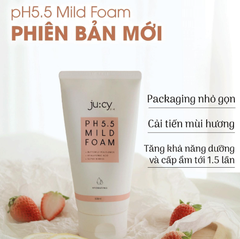 [Mẫu Mới] Sữa Rửa Mặt Ju:cy pH5.5 Mild Foam 130ml
