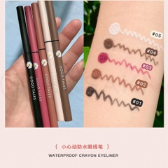 Chì Kẻ Mắt Gogo Tales Hoa Cúc Sắc Mảnh Lâu Trôi Waterproof Crayon Eyeliner 0.1g