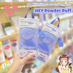 H-9008 - Set 2 Bông Mút Tán Kem Nền, Phấn Nước HEY Powder Puff 21g