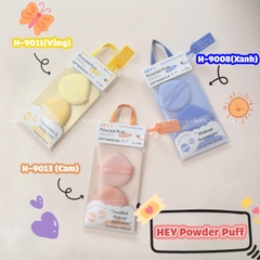 H-9008 - Set 2 Bông Mút Tán Kem Nền, Phấn Nước HEY Powder Puff 21g