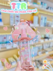 [1 CHAI] Chai Nhựa Chiết Mỹ Phẩm Tiện Lợi TTR Đầu Xịt Phun Sương (Có Nắp Đậy)