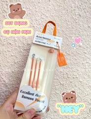 H-9003 - Set Dụng Cụ Nặn Mụn HEY Chuyên Dụng Kèm Hộp Đựng Acne Needle 36g