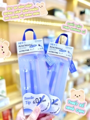 H-9004 - Set Dụng Cụ Nặn Mụn HEY Chuyên Dụng Kèm Hộp Đựng Acne Needle 30g (2 Cây - Xanh)