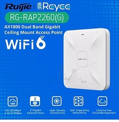 Bộ phát WiFi 6 Ruijie RG-RAP2260(G) Chuẩn AX tốc độ 1800Mbps