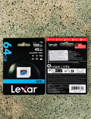 Thẻ nhớ 64GB LEXAR (Hàng chính hãng | Bảo hành 5 năm | Hộp 50c)