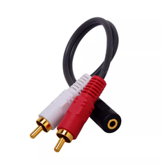Cáp chuyển đổi Audio 3.5mm âm ra 2 đầu RCA hoa sen - Jack chuyển AV sang 3.5 âm - Hàng chính hãng