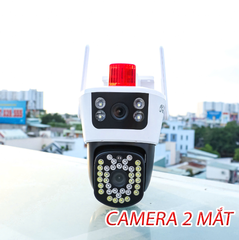Camera Wifi Yoosee 12MP 2 khung hình 40L PRO+ Đèn báo động đỏ | Ngoài trời | 2 ống kính 2 khung hình (Loại A - Bảo hành 1 năm)