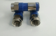 Rắc f5 nén (Conector RG6) màu xanh