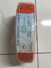 DÂY CÁP 5C RG6 48TIM 100YA, 2 LỚP BẠC (màu cam) Tiêu chuẩn Châu Âu (Cuộn)